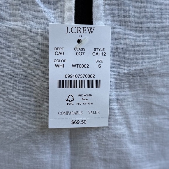 NWT J Crew sleeveless top with ruffle embellishment - size S - Picture 5 of 5